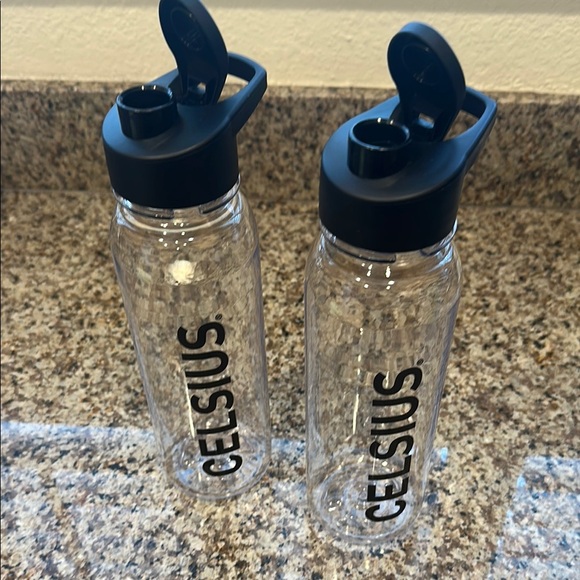 NWT- Promotional water Bottles    2 -Celsius and 1 Aluminum Green Grüns Bottle - Picture 5 of 8